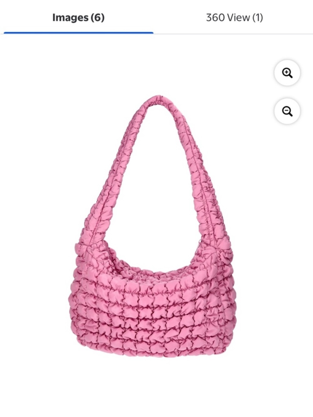 No Boundaries Pink Woven Shoulder Hobo Bag